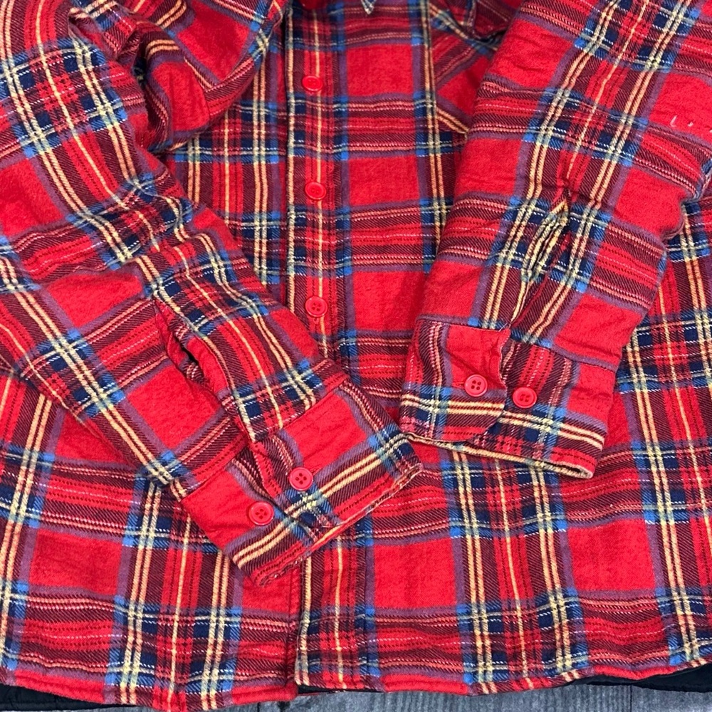 Dickies Plaid Padded Flannel Shacket [MRC-002] - Picture 4 of 10